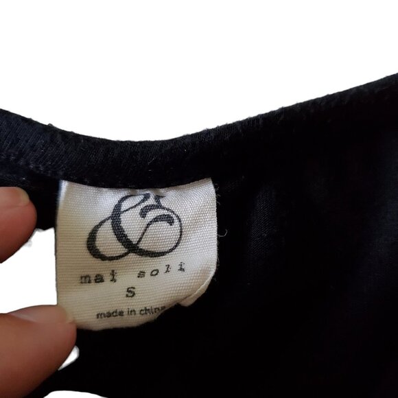 mai & soli Black Embroidered Boho Midi Dress with Pockets - Picture 7 of 10